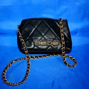 Bebe Quilted Crossbody Bag Black